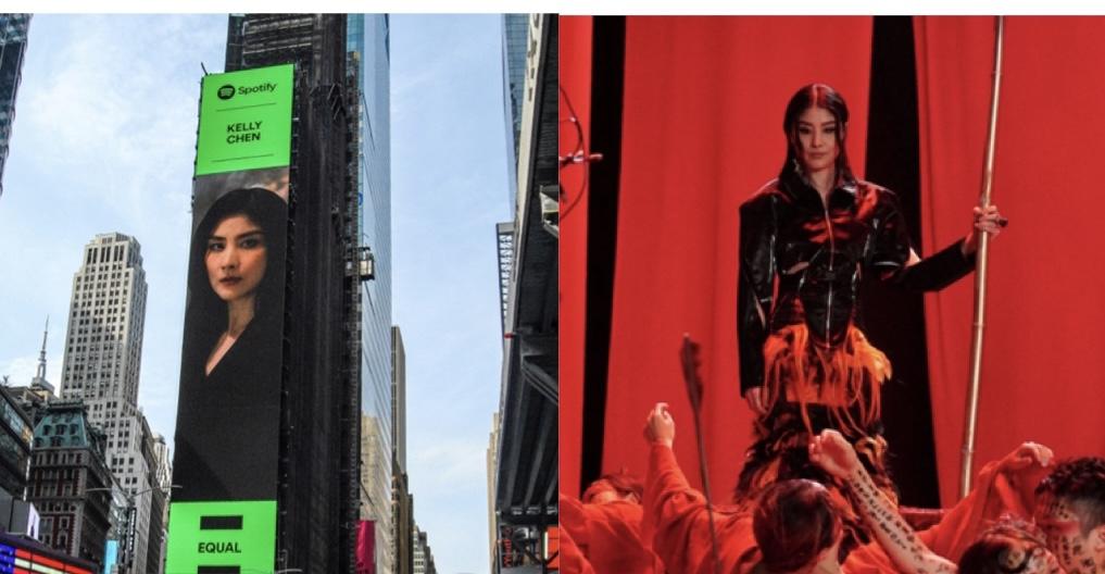 陳慧琳登上紐約時代廣場 新歌MV花2日時間換7個造型