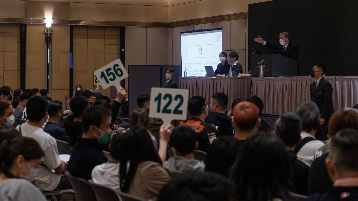 運輸署今日舉行車牌拍賣。(資料圖片／蘇文傑攝)