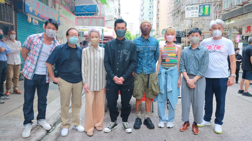 《惡人當道》開鏡當日，古仔亦有到場支持。