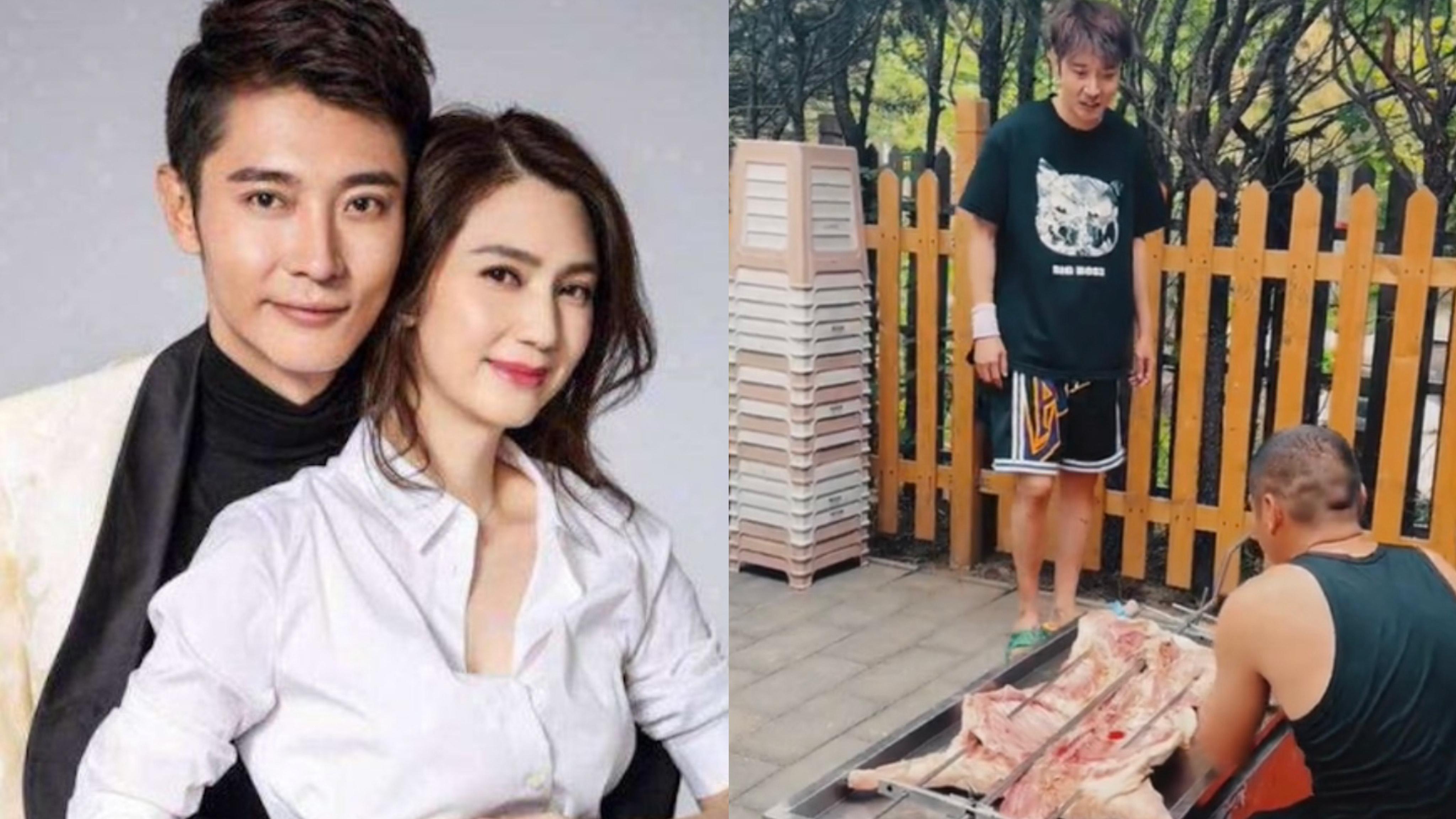 被洪欣離婚後首露面 張丹峰風騷食烤羊惹網民轟面皮厚