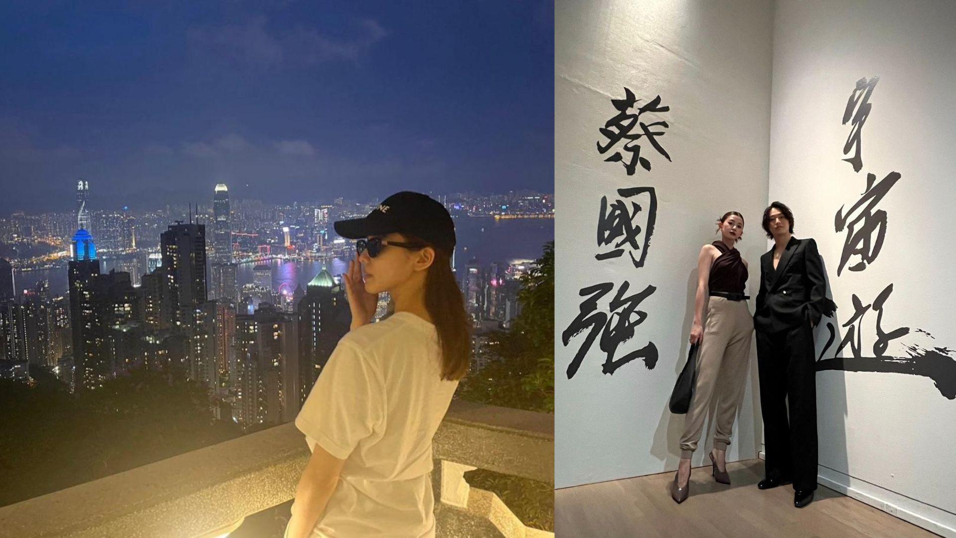 有栖再遇水雞光 朝比奈彩回顧香港行山頂留倩影