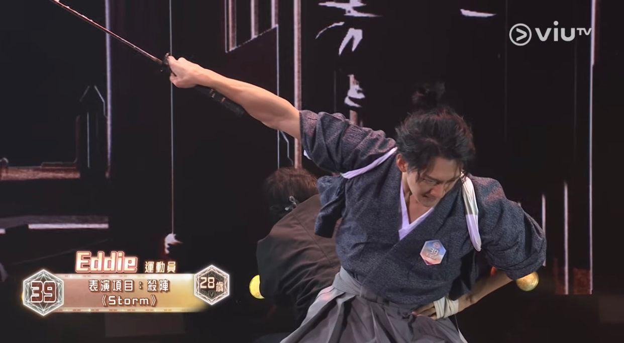 全民造星V｜香港閃避球代表隊成員Eddie表演殺陣入復活區 拍過Viu劇演真人騷