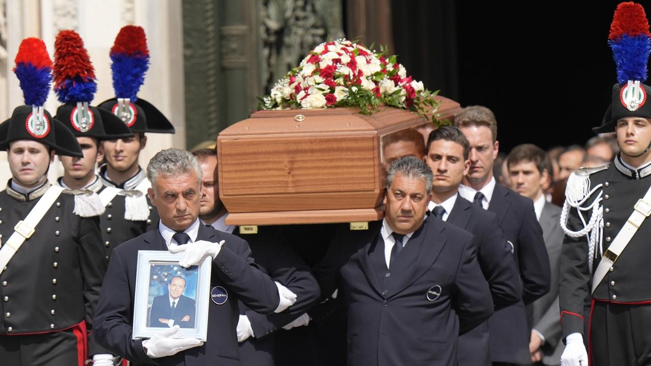 意大利為已故前總理貝盧斯科尼舉行國葬。(AP)