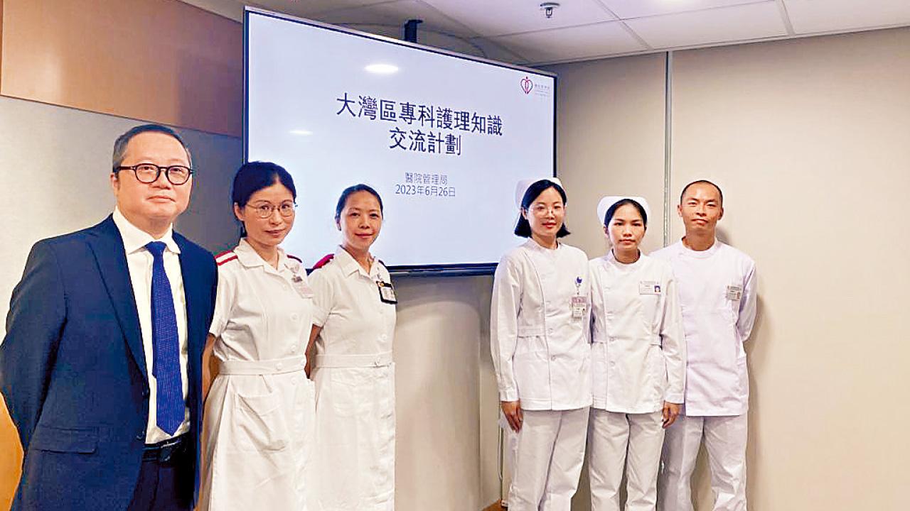 大灣區護士來港 一對一交流 廣東護士：與病人無溝通問題