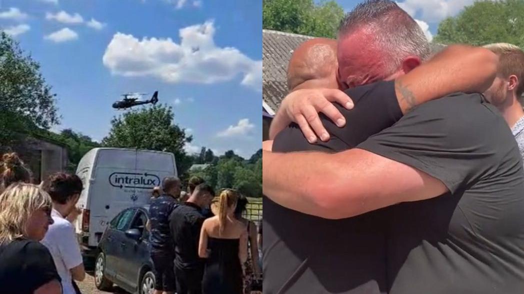 葬禮「先人」突搭直升機現身 親友淚崩 背後有意義 但惹網民炮轟