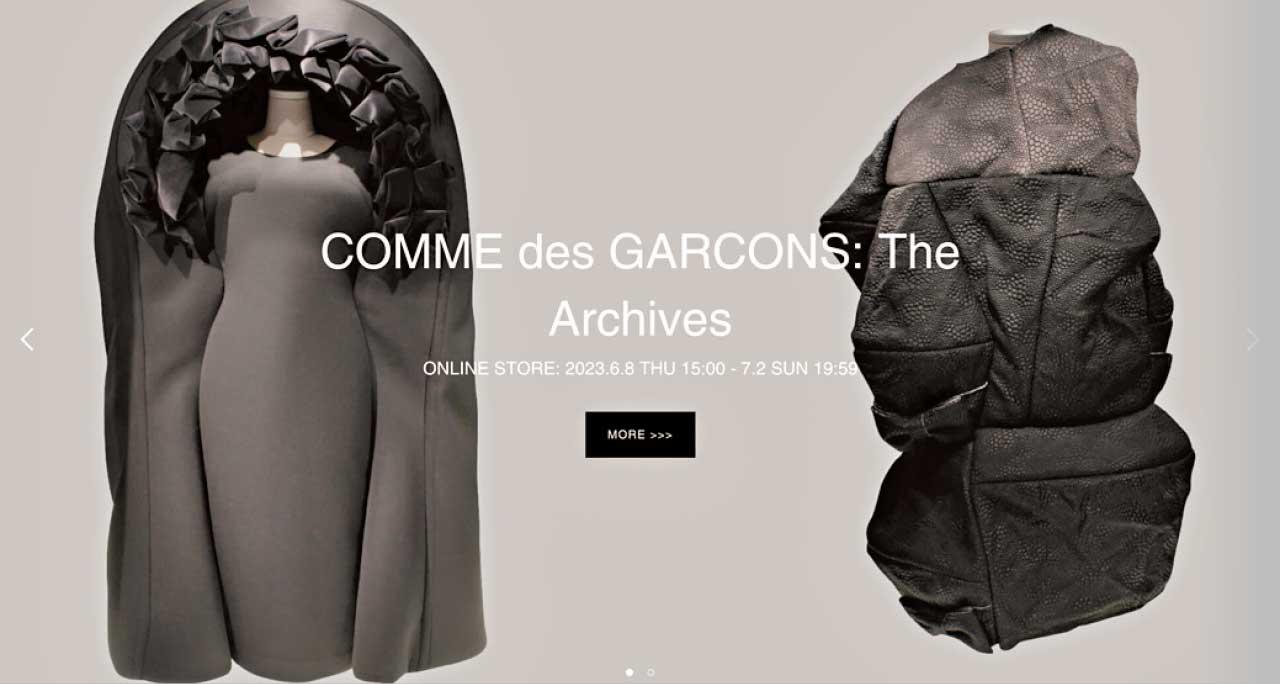 東京Archive Store 展出和銷售約140件 COMME des GARÇONS古著精品