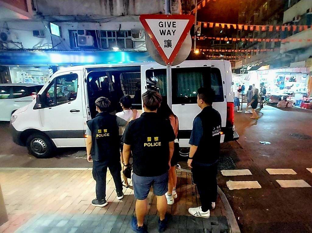 跨部門油尖反黑工及掃黃  拘10男女最細僅16歲