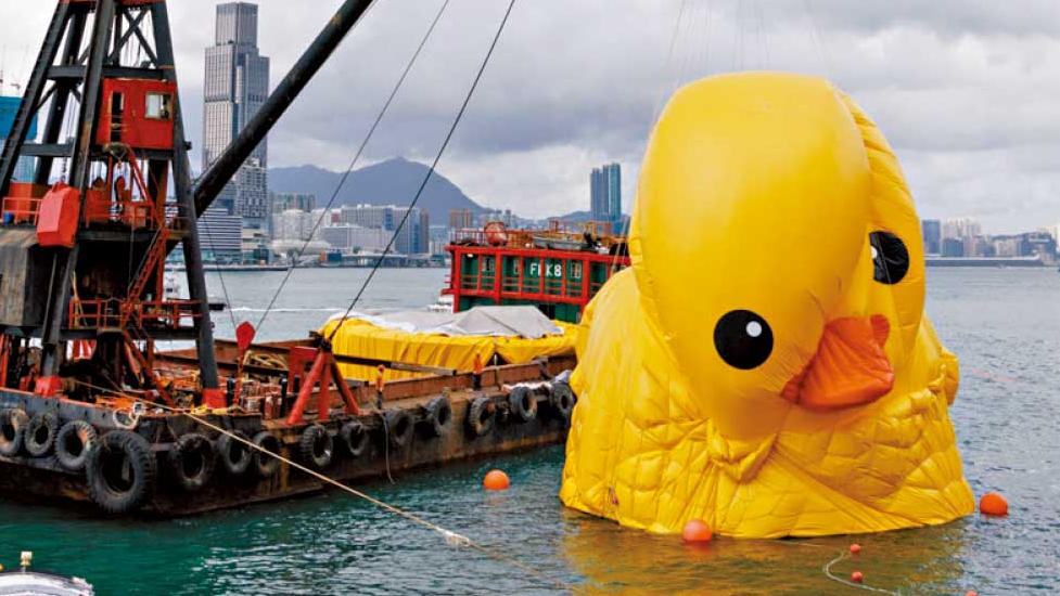 巨型橡皮鴨全部退場 黃鴨軍團周五最後打卡