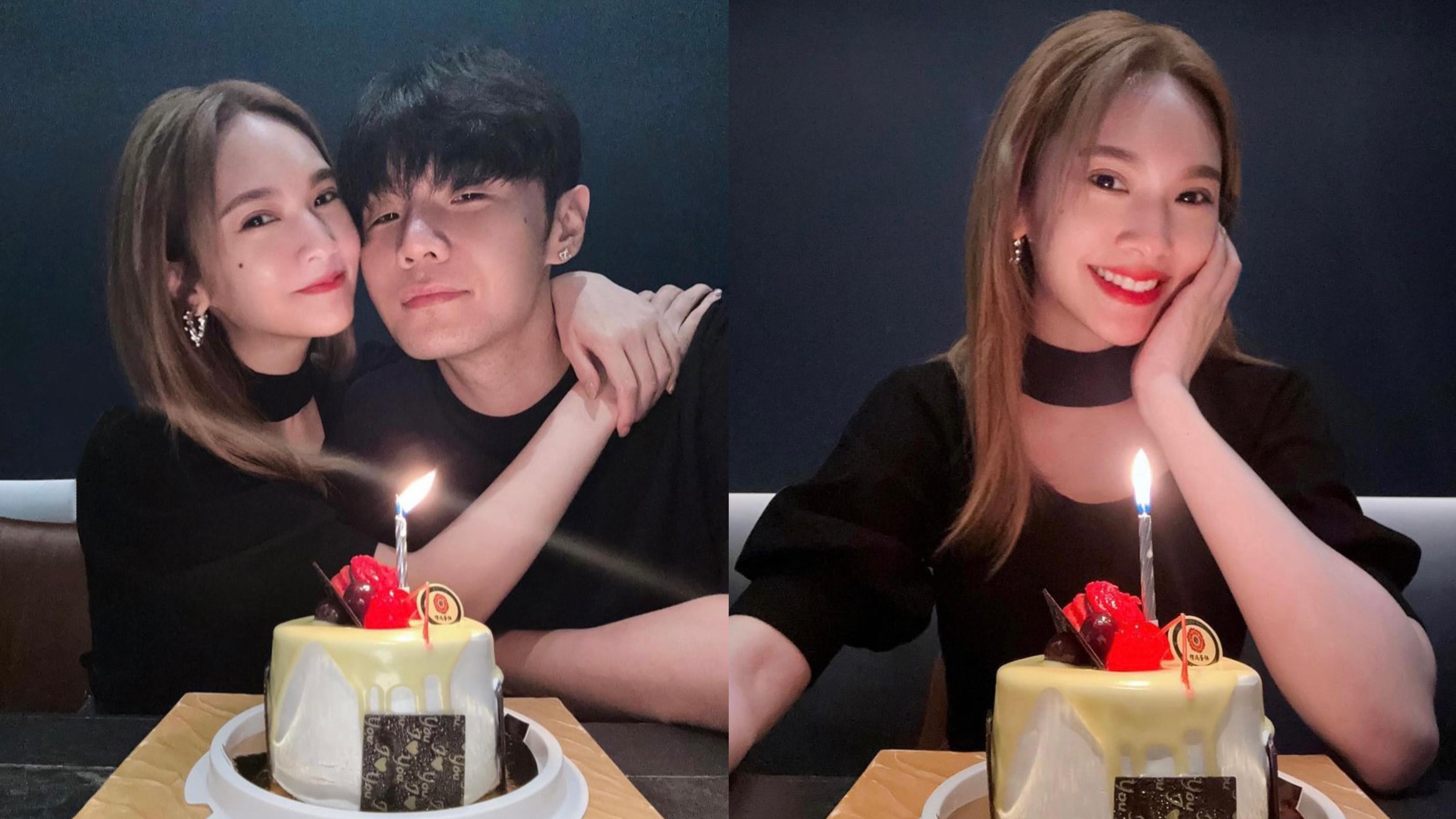 楊丞琳提早慶祝39歲生日 攬實老公曬甜蜜