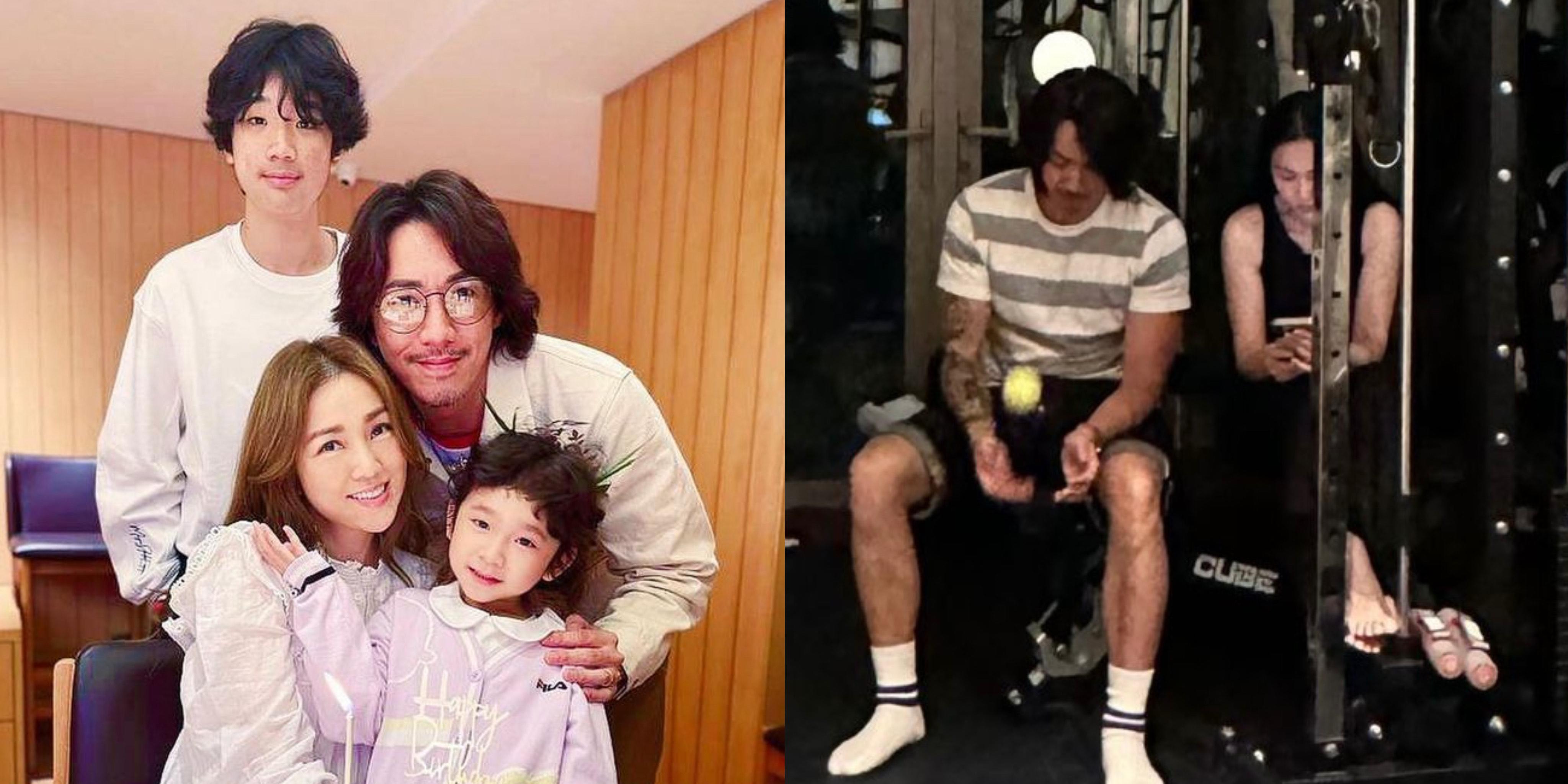 張瞻生日孖朋友家中開party 謝安琪張繼聰識做避走到健身室玩電話