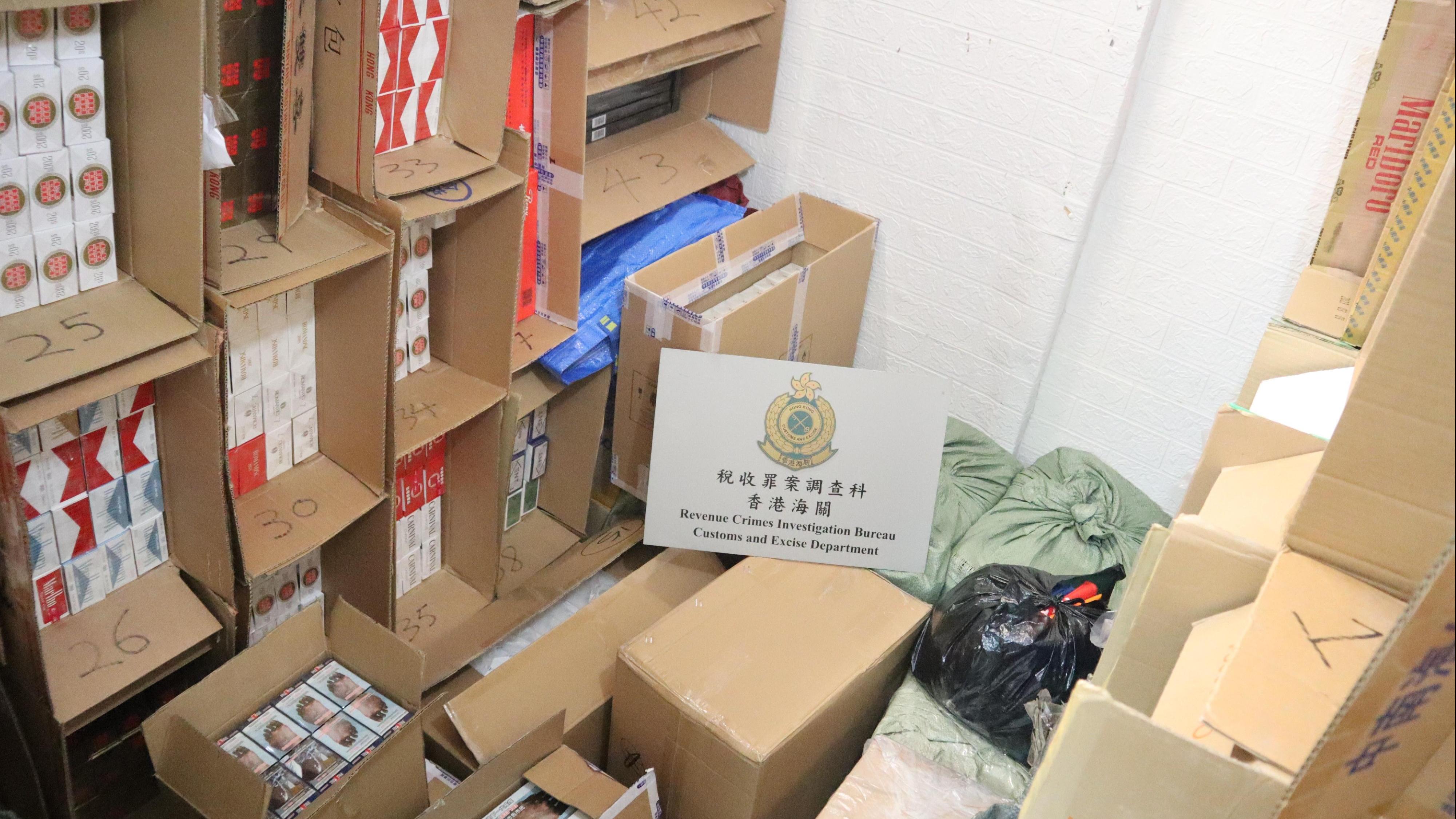 海關打擊電話訂購私煙 檢逾160萬支煙拘48人