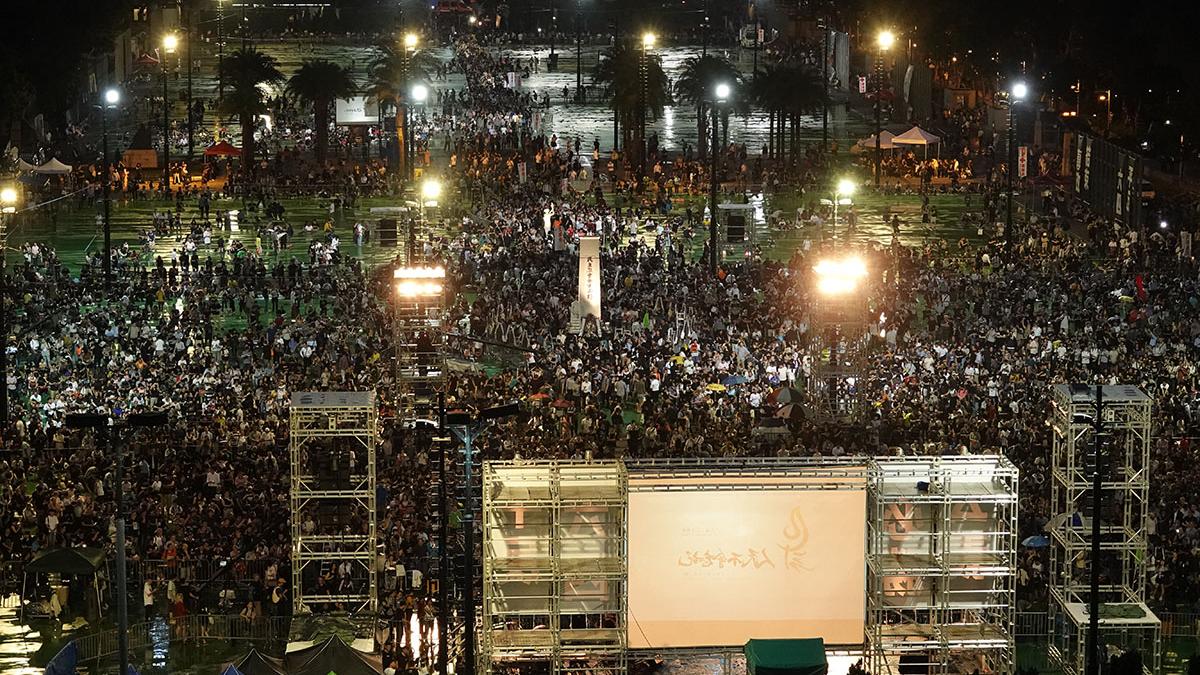 2019年6月4日最後一次維園六四燭光晚會。(資料圖片／陳奕釗攝)