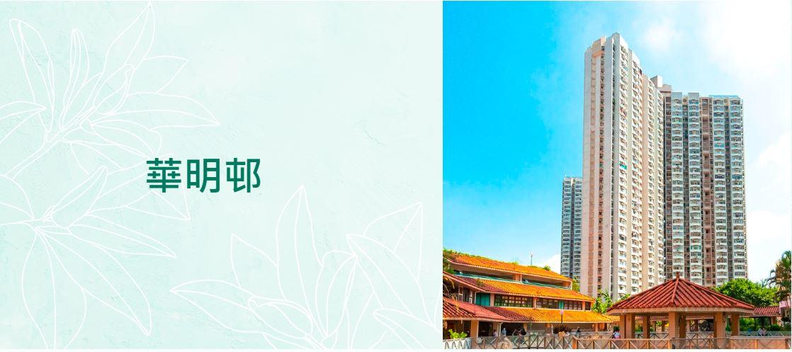 今次可提供單位的屋邨，單位面積最大為566呎，位於粉嶺華明邨。（房委會網站截圖）