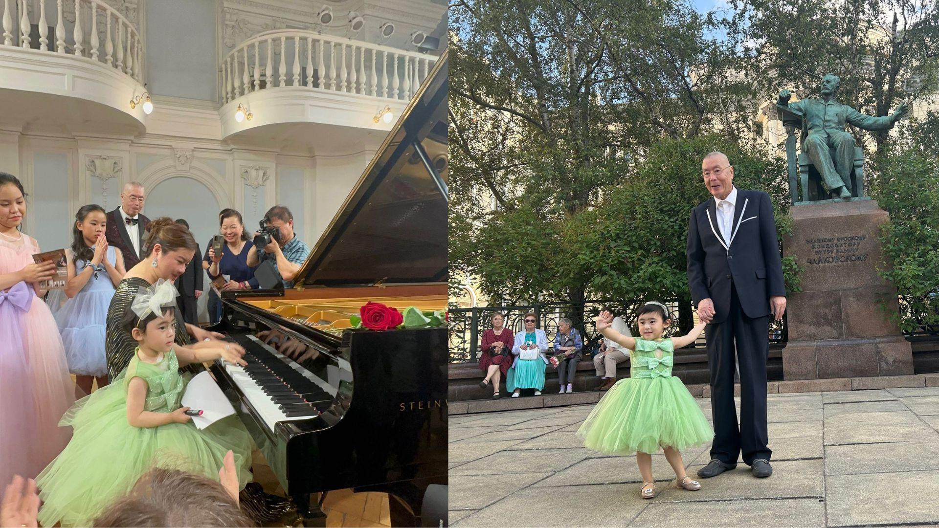 84歲劉詩昆無懼局勢緊張 買定防彈衣帶兩歲女貝貝赴莫斯科演出