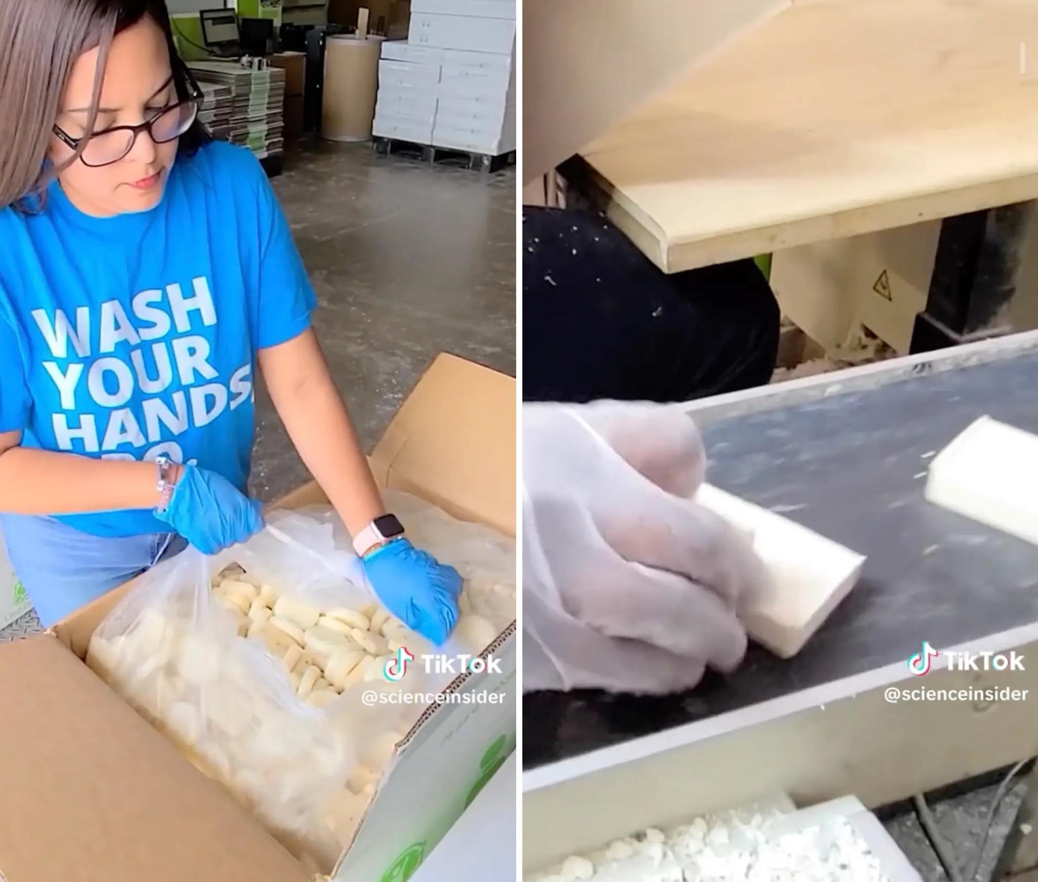 酒店用過的肥皂經循環再造後，另具有意義用途。(互聯網)