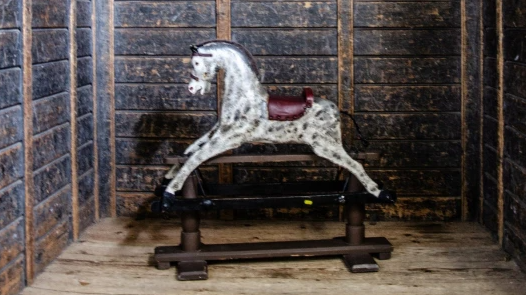 古董搖搖木馬拍賣  有一毛骨悚然特點︰自己識郁 原主人曾經咁用它