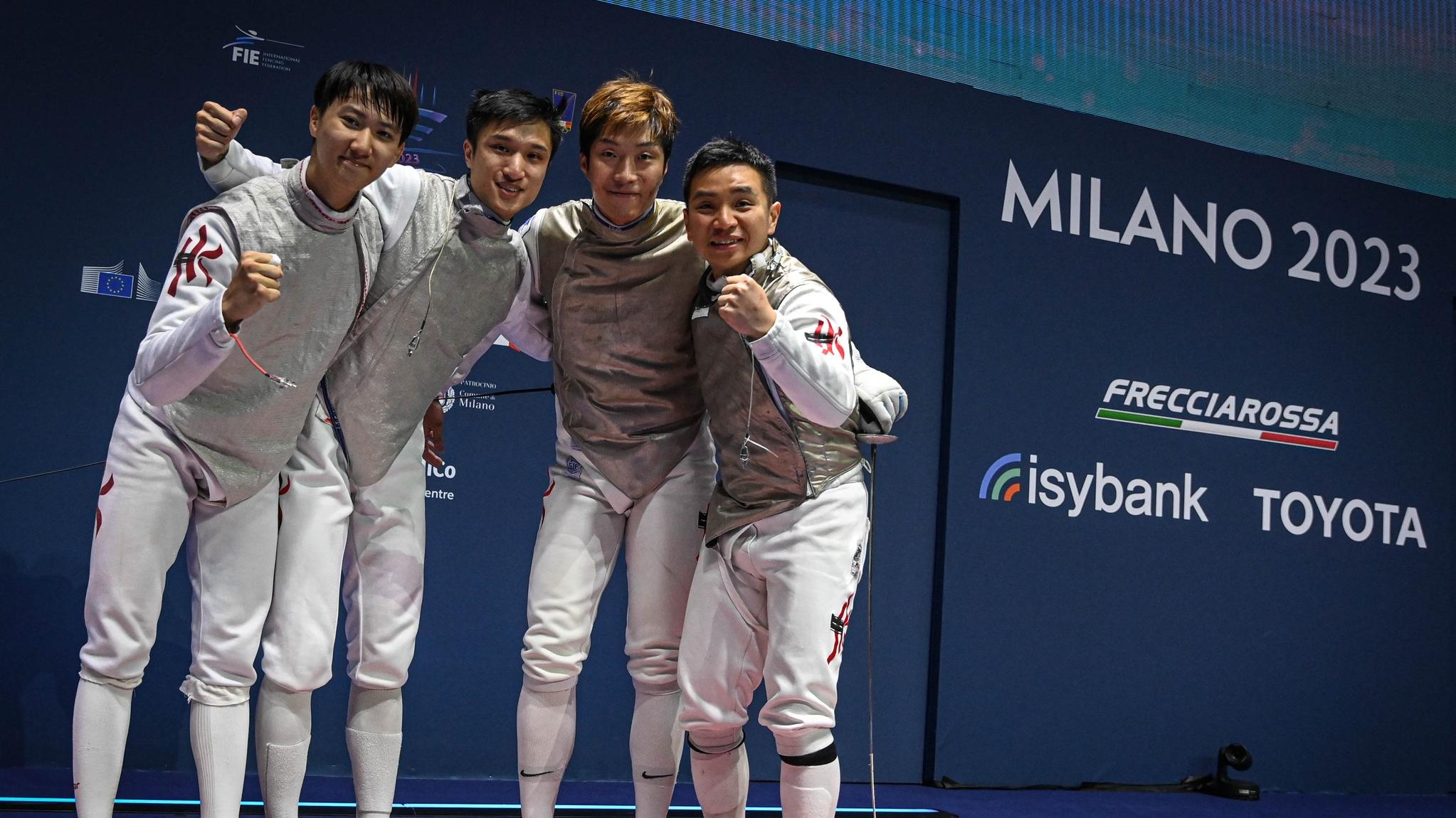 港隊花劍男團世錦賽首摘銅牌創歷史