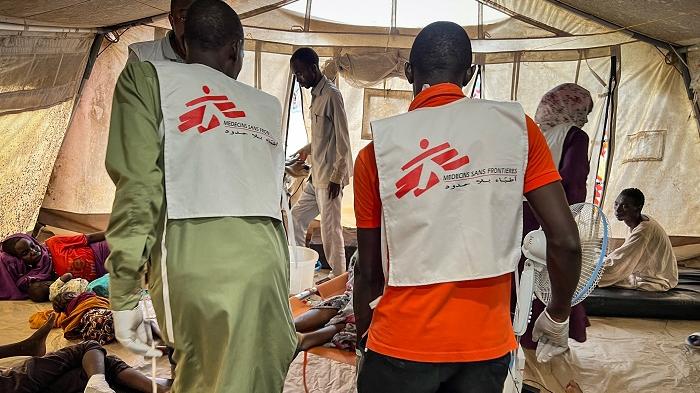 蘇丹的難民營爆發疫情。(路透社)