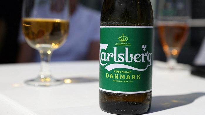 丹麥啤酒品牌加士伯在俄羅斯的資產被充公。(路透社)