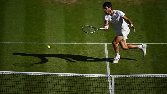 艾卡拉斯晉身溫網四強。(路透社)