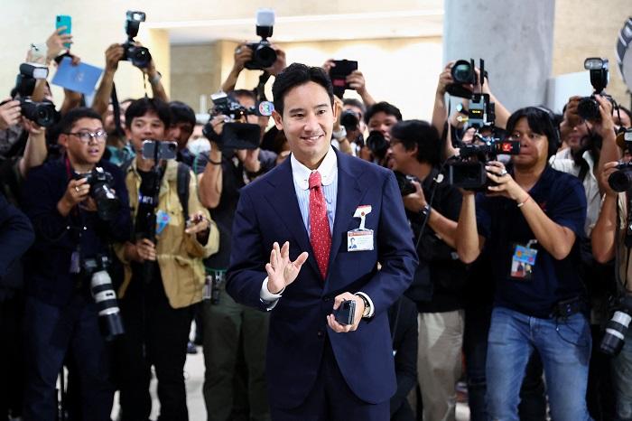 泰國總理唯一候選人皮塔，未獲過半數選票。(路透社)
