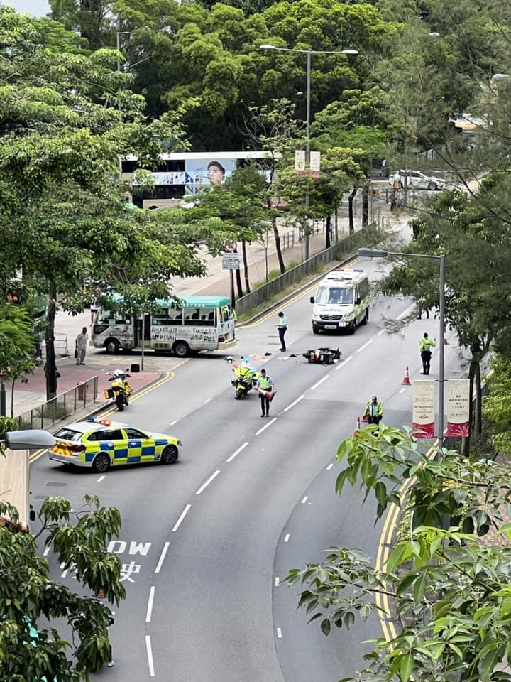 蒲崗村道小巴撞電單車，鐵騎士重創昏迷