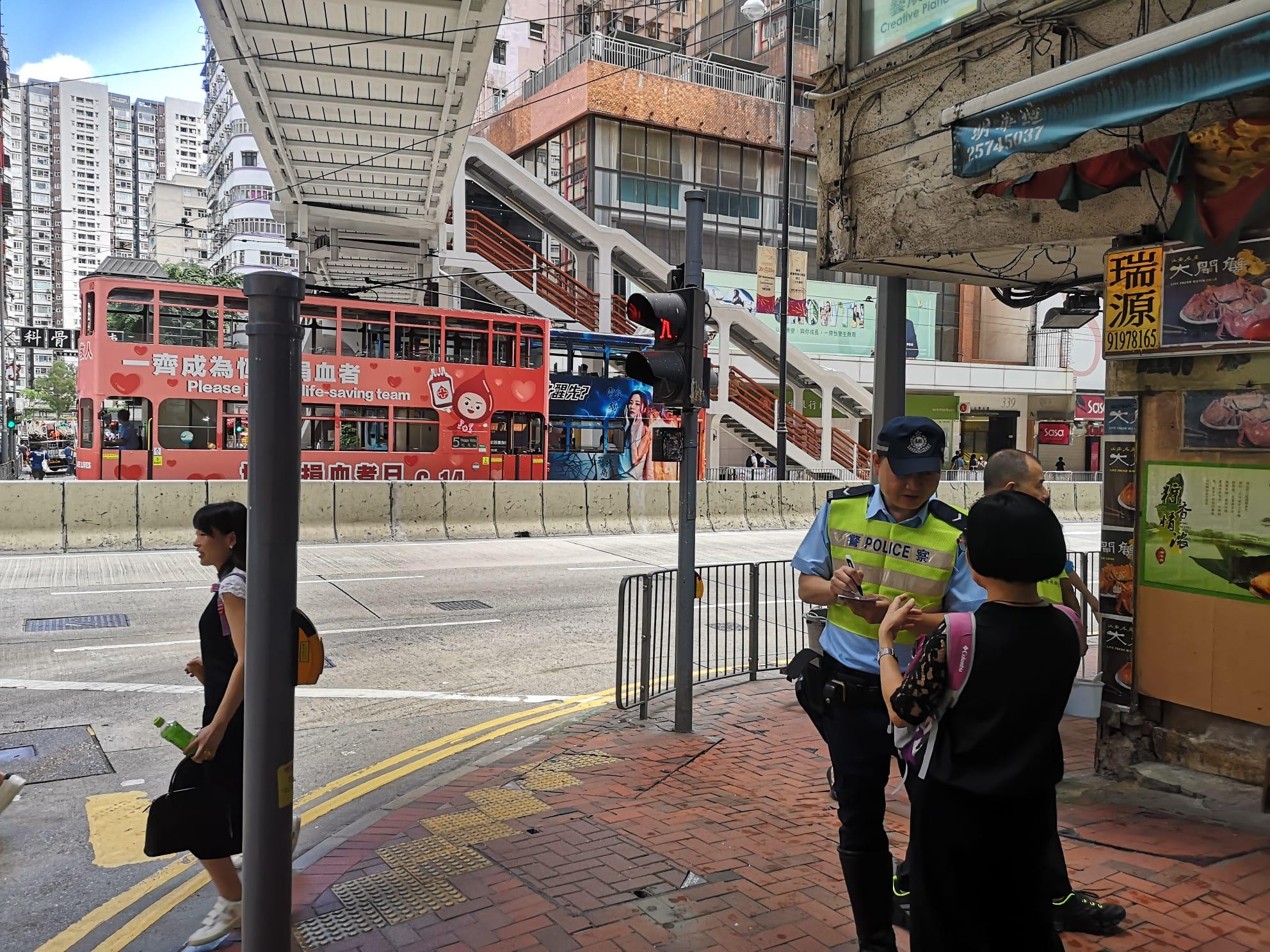 警港島打擊亂過馬路　發160張傳票15次口頭警告