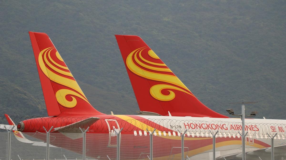 香港航空宣布取消部分航班。(資料圖片)