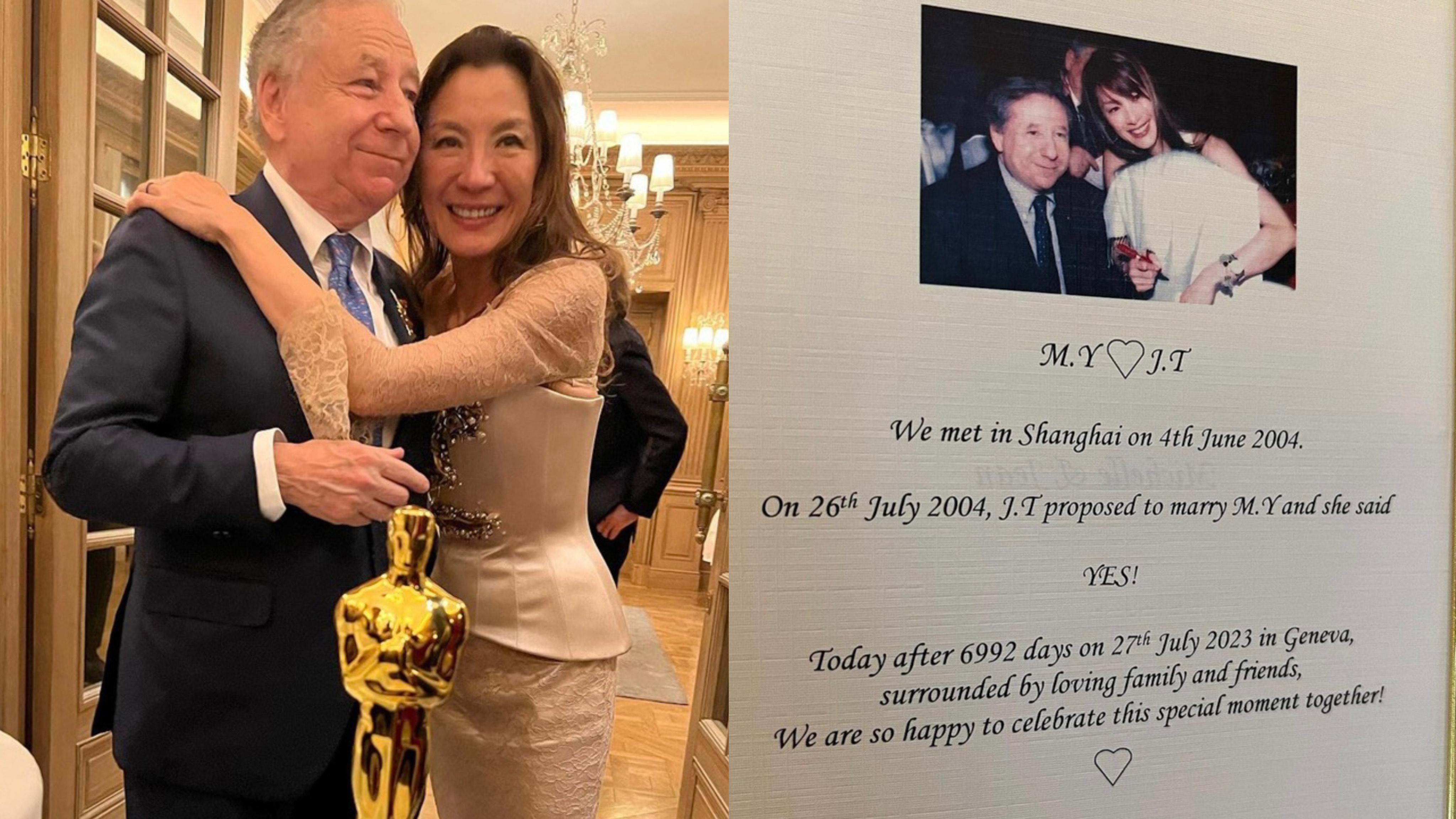 楊紫瓊驚爆與77歲前法拉利總裁結婚 結束19年愛情長跑