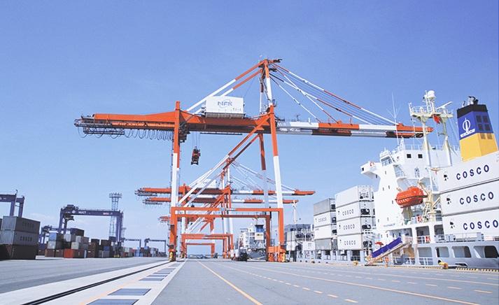 日本最繁忙的名古屋貨櫃碼頭。(網上圖片)