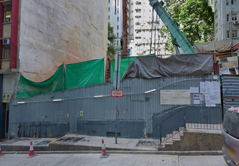 南豐旗下中環威靈頓街64至70號，獲屋宇署批建1幢23層高商廈。(網上截圖)