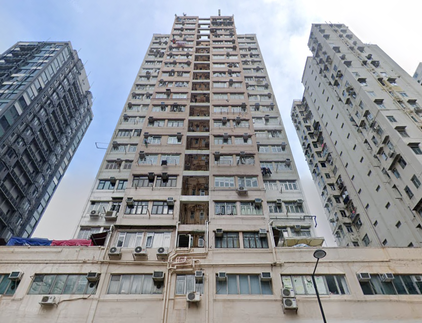1973年入伙的單幢物業葵豐大廈，樓齡已有半世紀。(資料圖片)