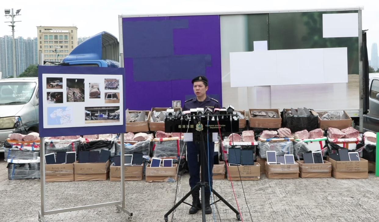 大澳走私快艇遇截棄貨逃去　海關扣5車檢1800萬元魚翅和牛等