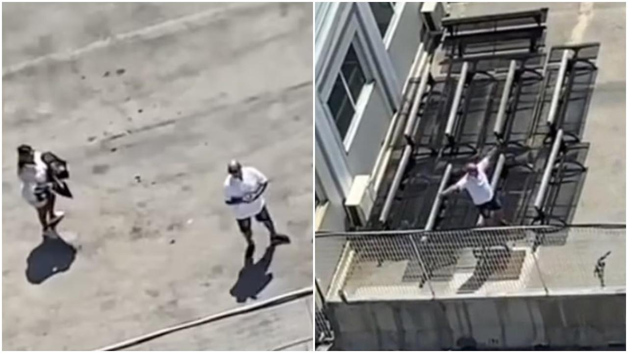 搭郵輪遊地中海竟遲大到，夫婦碼頭揮手乞求停船。(TikTok)