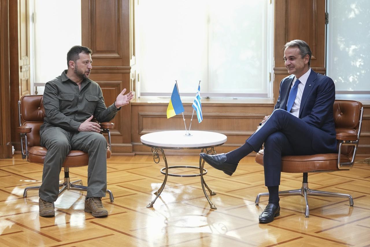 希臘將為烏克蘭訓練F-16戰機機師。(AP)