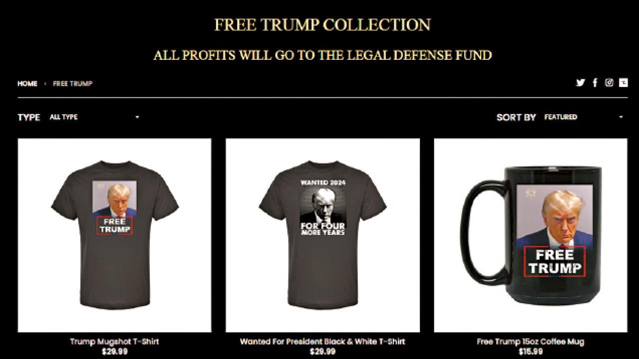 特朗普疑犯「大頭相」變商品 3日籌逾5500萬競選經費