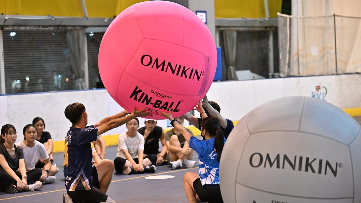 健球除了考驗應變能力，也考慮團隊默契。(政府新聞處)