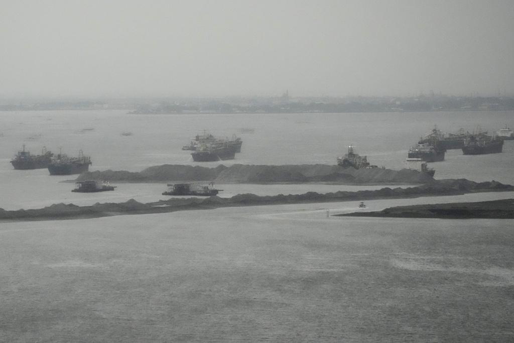 中國企業參與菲律賓馬尼拉灣填海惹美國關注。(美聯社)