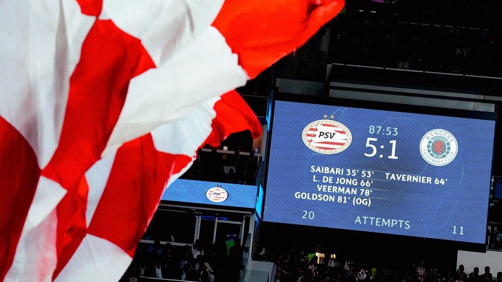 PSV在歐聯外圍賽大勝流浪晉級今年分組。(PSV X)