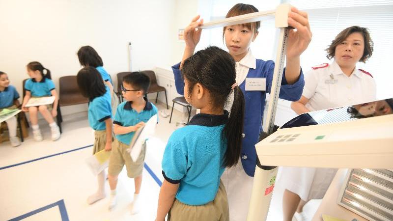 12間衞生署學生健康服務中心　11月起恢復為中小學生健康檢查(政府新聞處圖片)