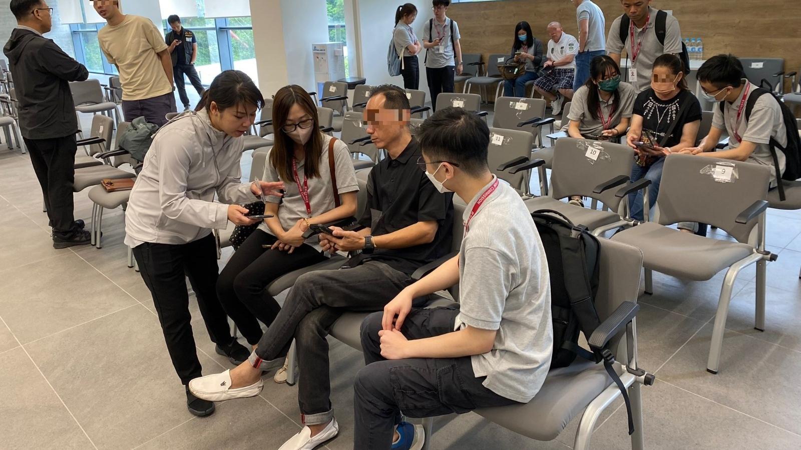 競委會今早突擊訪查新界(沙田)法醫學大樓。(競委會提供)