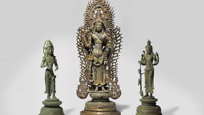 澳洲向柬埔寨歸還3件文物。(網上圖片)