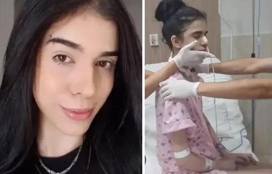 梅代羅斯原本健康美麗，「中椒」後腦水腫，須長期住院。(互聯網)