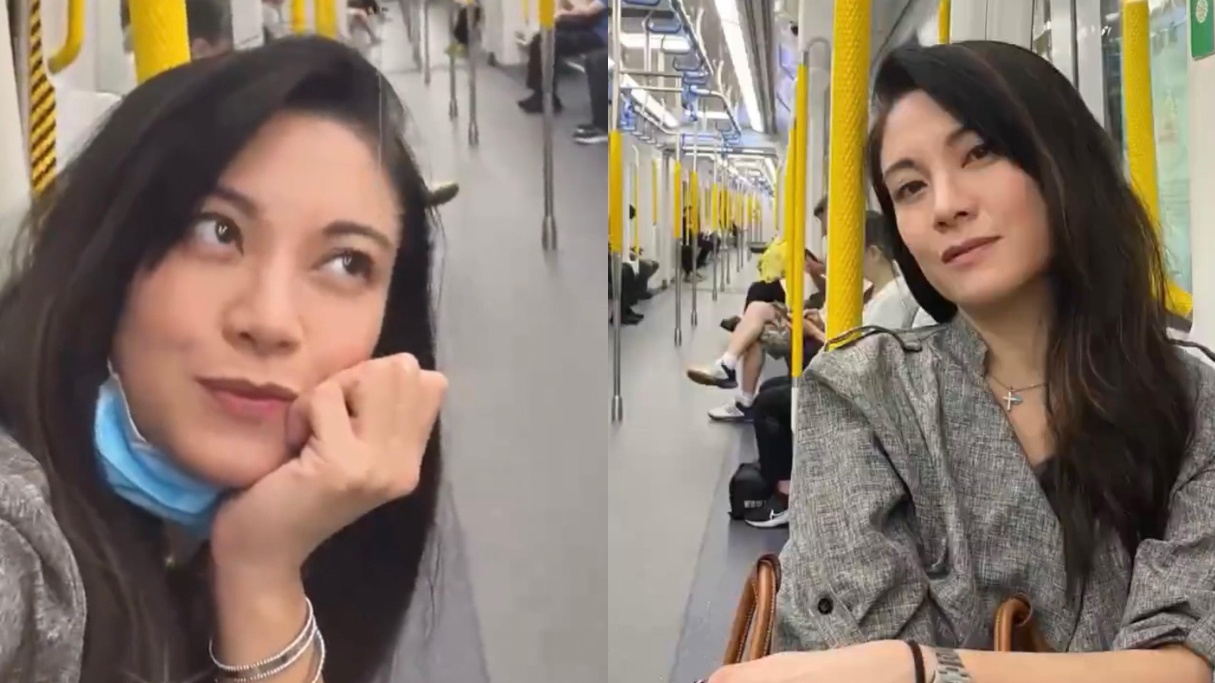 廖碧兒轉型唔做「拜金女」貼地搭港鐵狂打卡