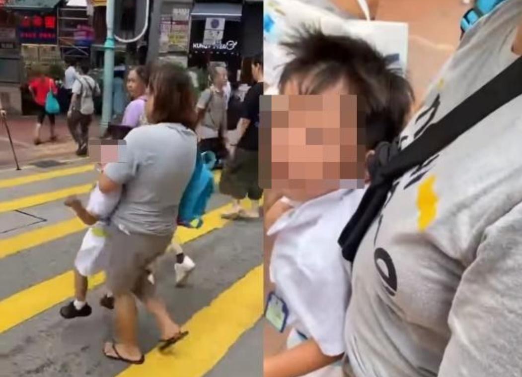 4歲童遭箍頸過馬路，37歲菲傭涉虐兒被捕。(網上圖片)
