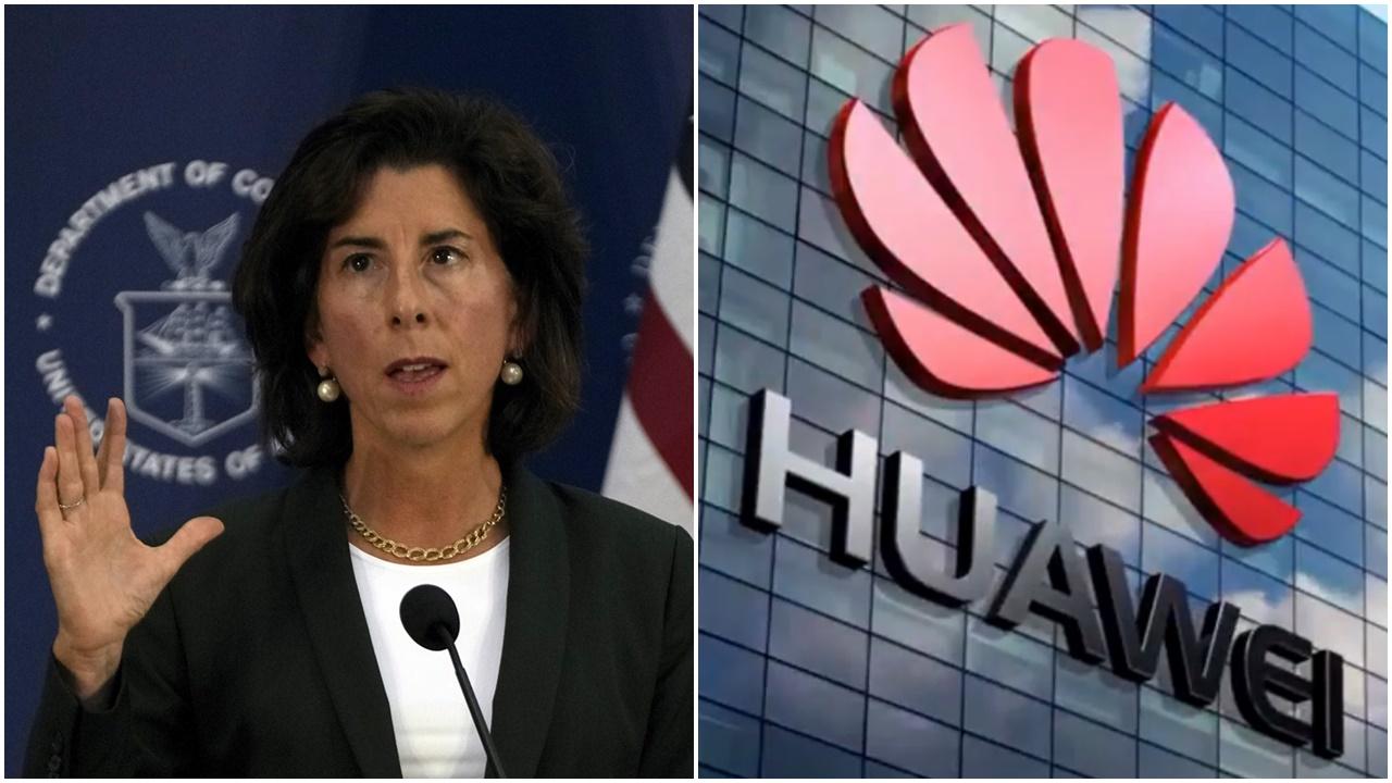 雷蒙多：沒證據顯示華為有能力大量生產配備先進晶片手機。(資料圖片)