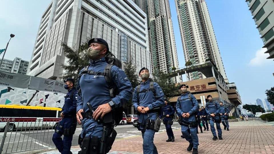 十一國慶｜消息指警方明日部署7,500警力在各區戒備。(資料圖片/警方fb圖)