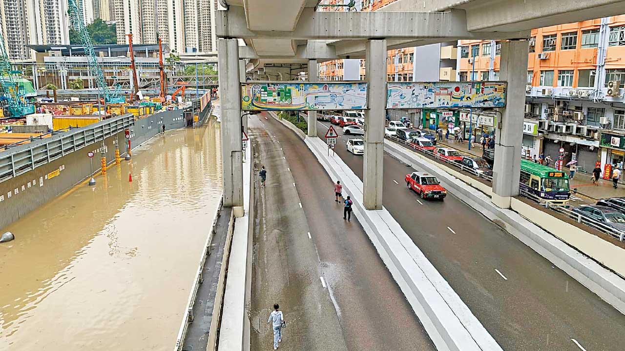 連場大驟雨 西貢觀塘又水浸 渠務署指大部分屬積水非水浸