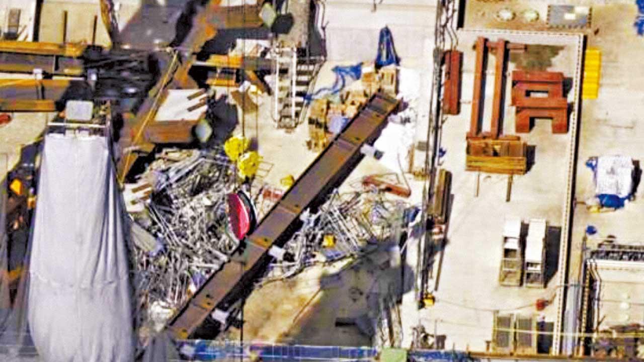 JR東京站外地盤重15噸工字鐵突墮下 兩死三傷