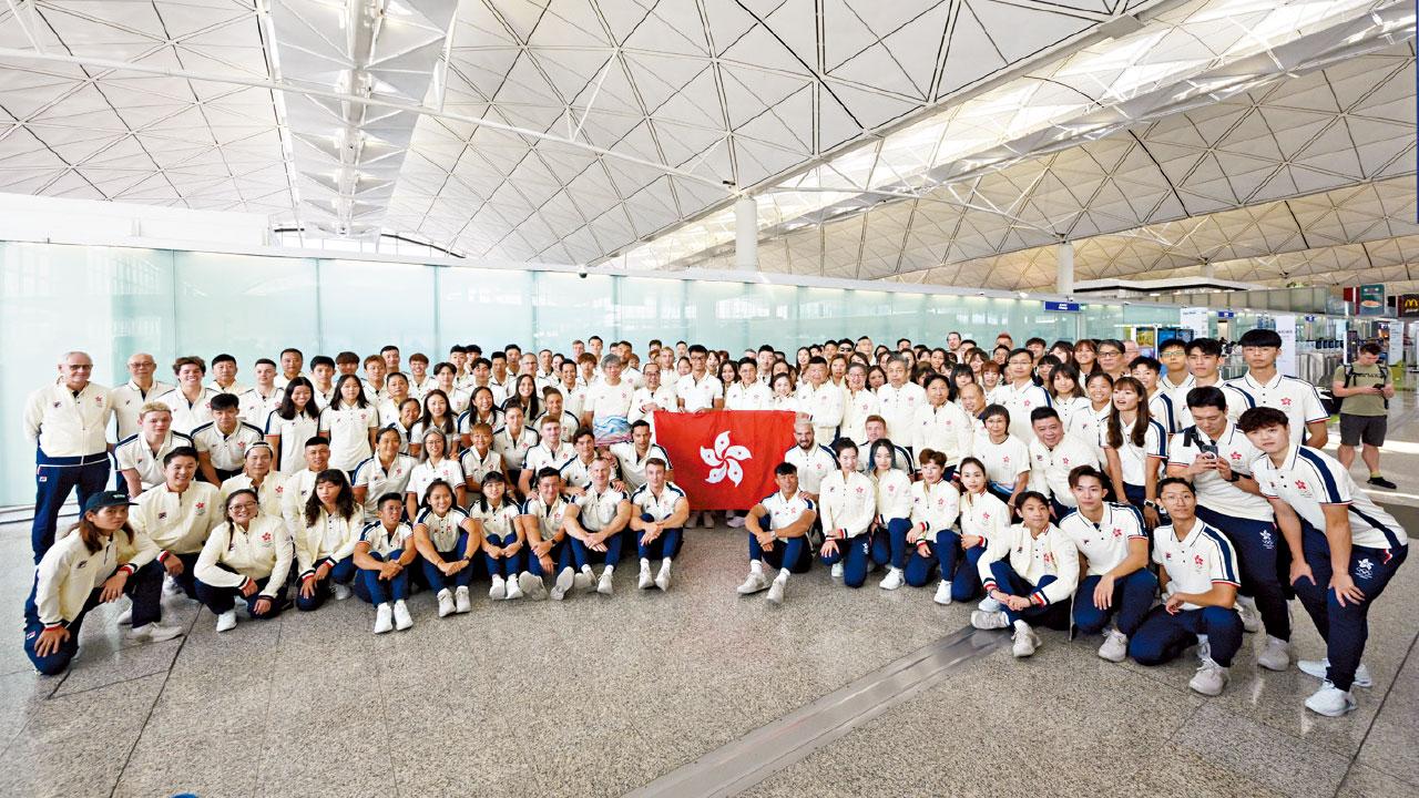 港隊運動員啟程赴杭州亞運 姚錦成莫宛螢任持旗手